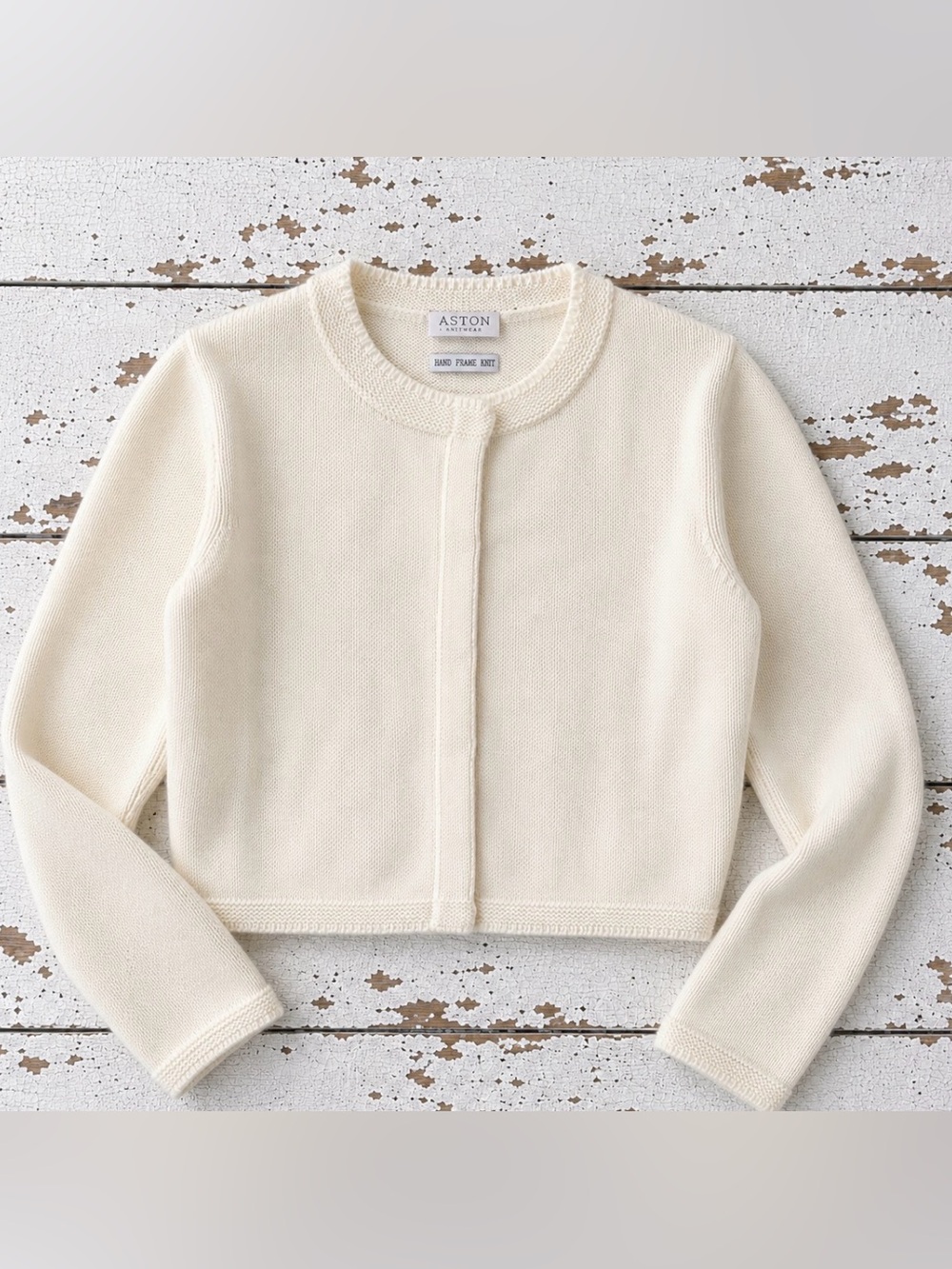 Easton Ivory Knit Buttoned Cardigan
